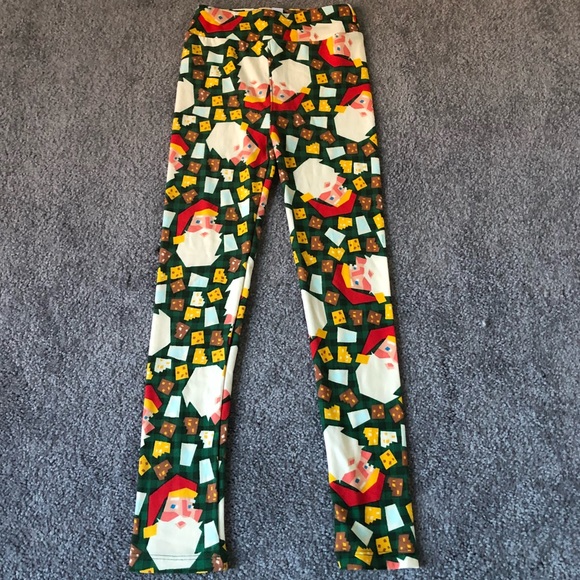 LuLaRoe Kids Christmas Leggings - Picture 1 of 4